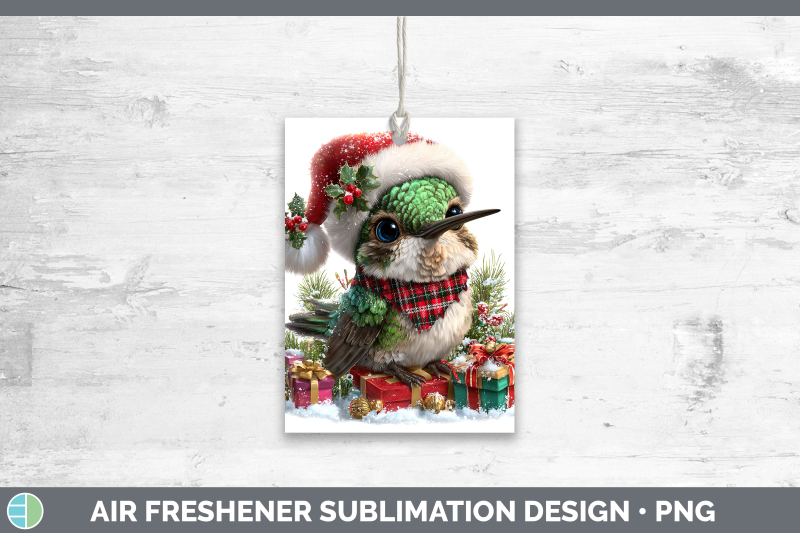 hummingbird-air-freshener-christmas-santa-hat-sublimation-ca
