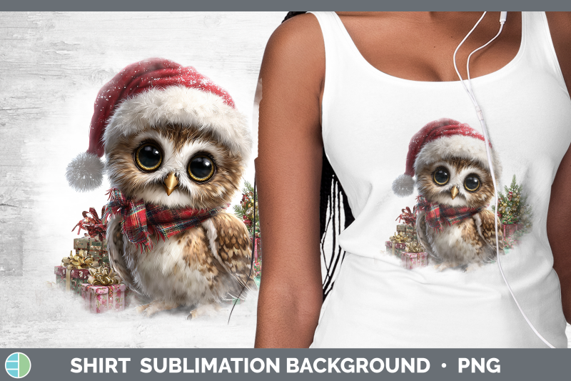 owl-shirt-christmas-santa-hat-sublimation-background-designs