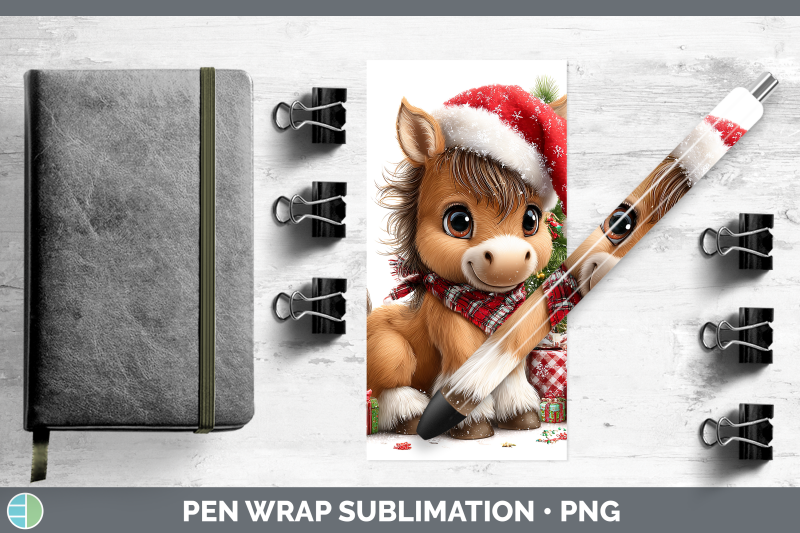 horse-pen-wrap-christmas-santa-hat-sublimation-pen-designs