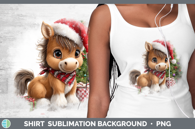 horse-shirt-christmas-santa-hat-sublimation-background-desig