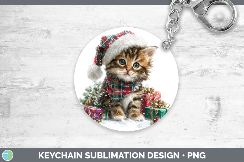kitten-keychain-christmas-santa-hat-sublimation-keyring-desi