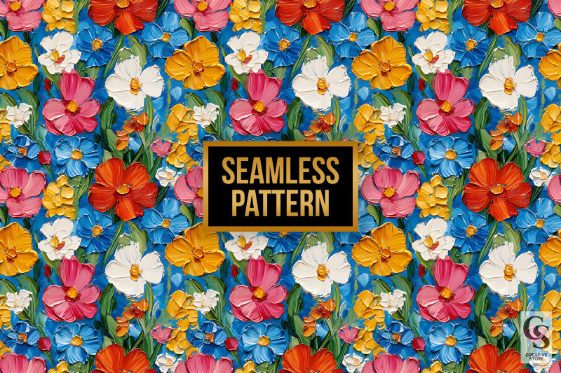 spring-impasto-painted-flowers-seamless-patterns