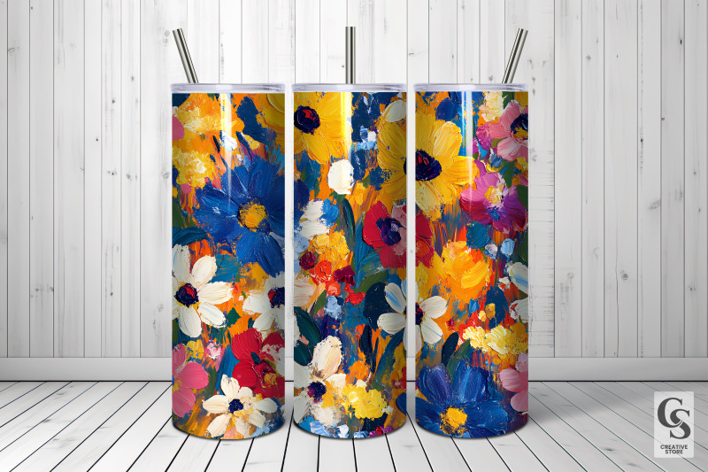 spring-impasto-painted-flowers-seamless-patterns
