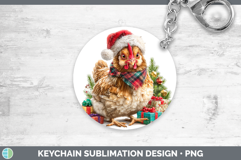 chicken-keychain-christmas-santa-hat-sublimation-keyring-des