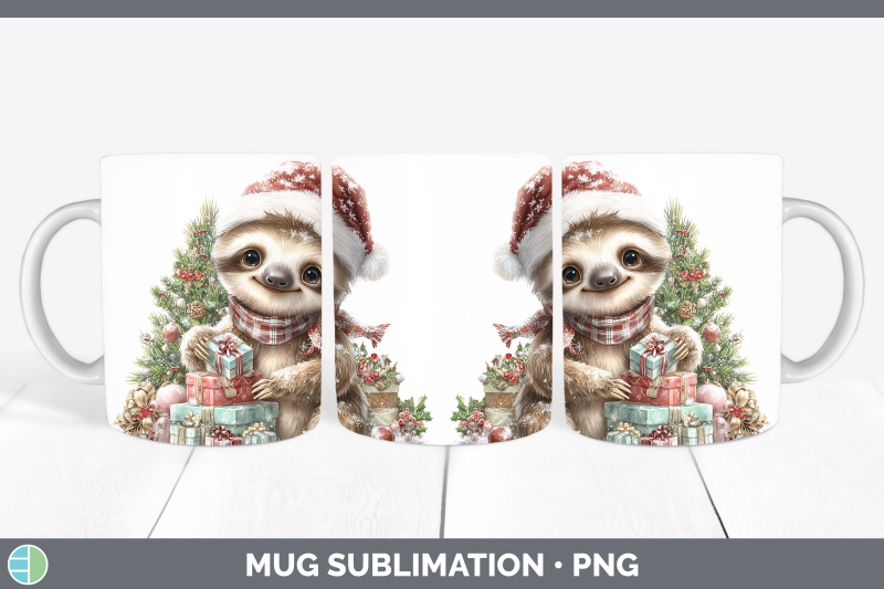 sloth-mug-wrap-christmas-santa-hat-sublimation-coffee-cup-de