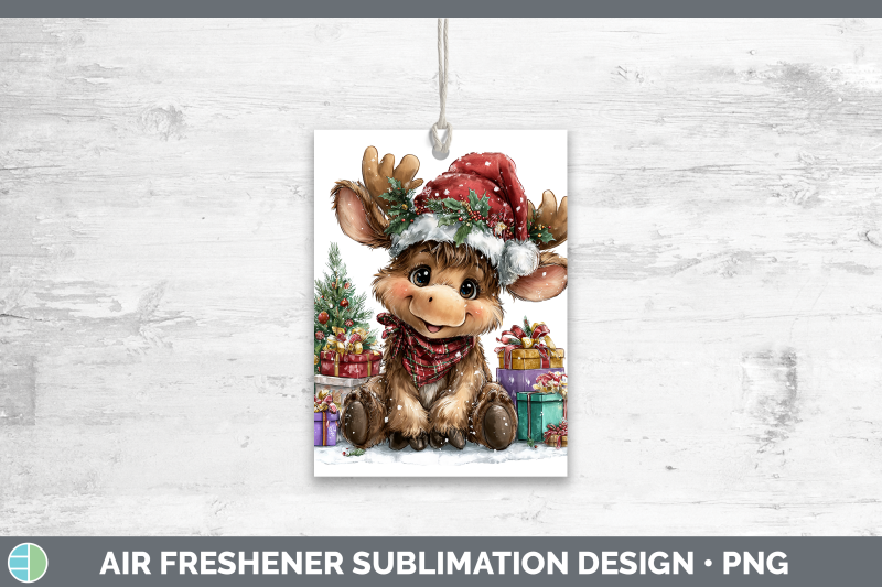 moose-air-freshener-christmas-santa-hat-sublimation-car-scen