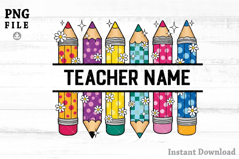 teacher-pencil-png-pencil-name-frame-svg