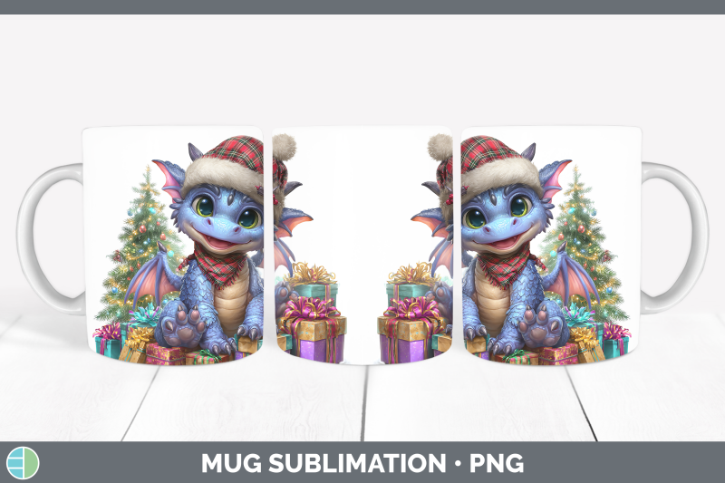 dragon-mug-wrap-christmas-santa-hat-sublimation-coffee-cup-d