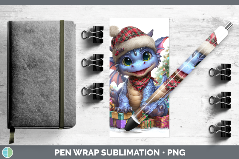 dragon-pen-wrap-christmas-santa-hat-sublimation-pen-designs
