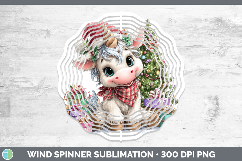 unicorn-wind-spinner-christmas-santa-hat-sublimation-spinner