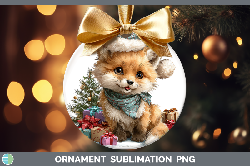 fox-ornament-christmas-santa-hat-sublimation-bauble-designs