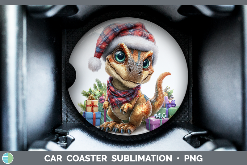 dinosaur-car-coaster-christmas-santa-hat-sublimation-drink-m