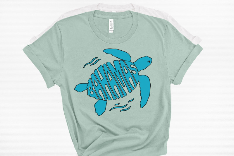 bahamas-word-art-in-a-sea-turtle-shape-svg-cut-file