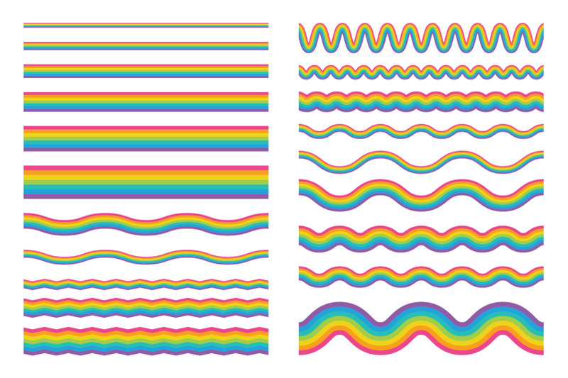 rainbows-and-clouds-clip-art-set