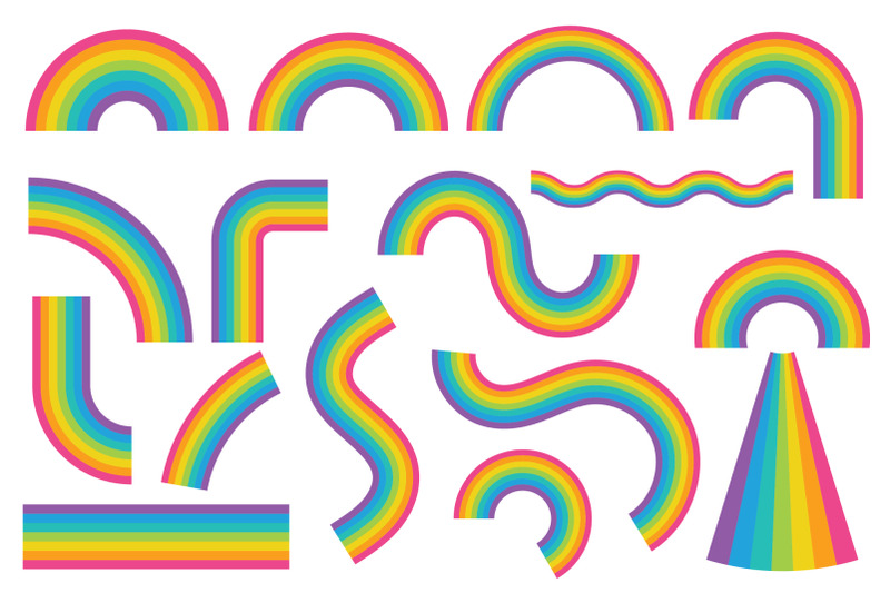 rainbows-and-clouds-clip-art-set