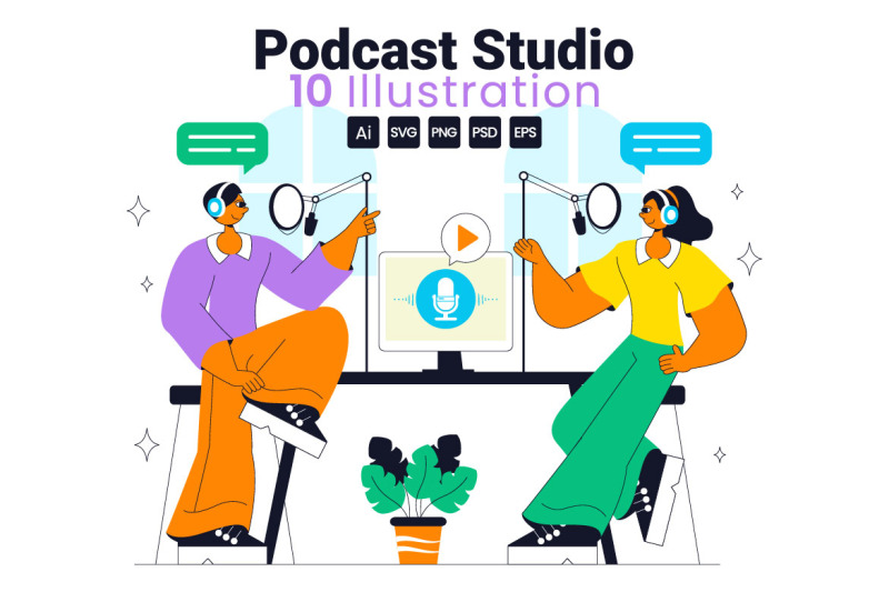 10-podcast-studio-illustration
