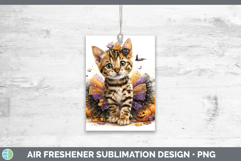 bengal-cat-air-freshener-cats-halloween-sublimation-car-scen