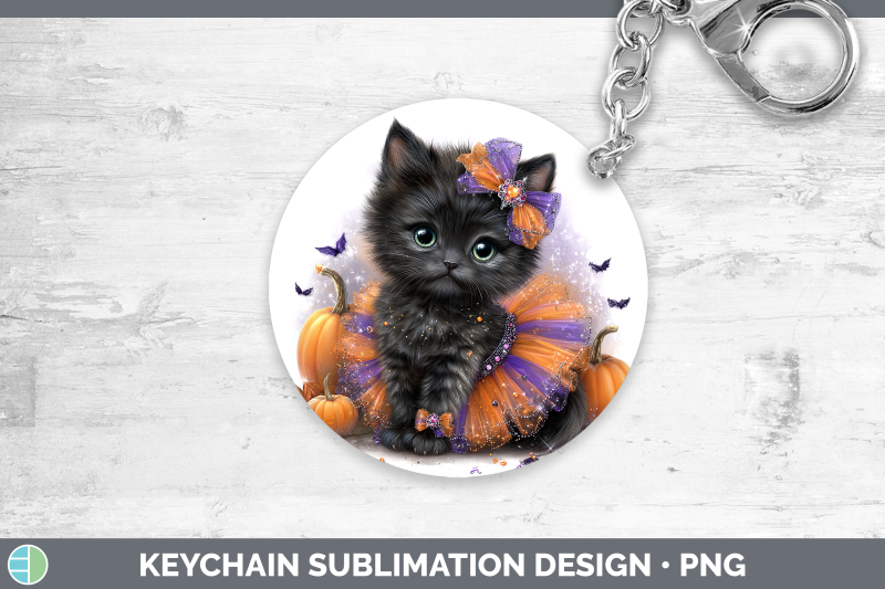 black-cat-keychain-cats-halloween-sublimation-keyring-design