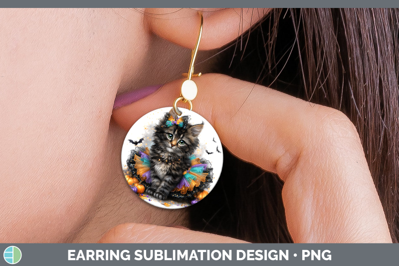 maine-coon-cat-round-earrings-cats-halloween-sublimation-ear