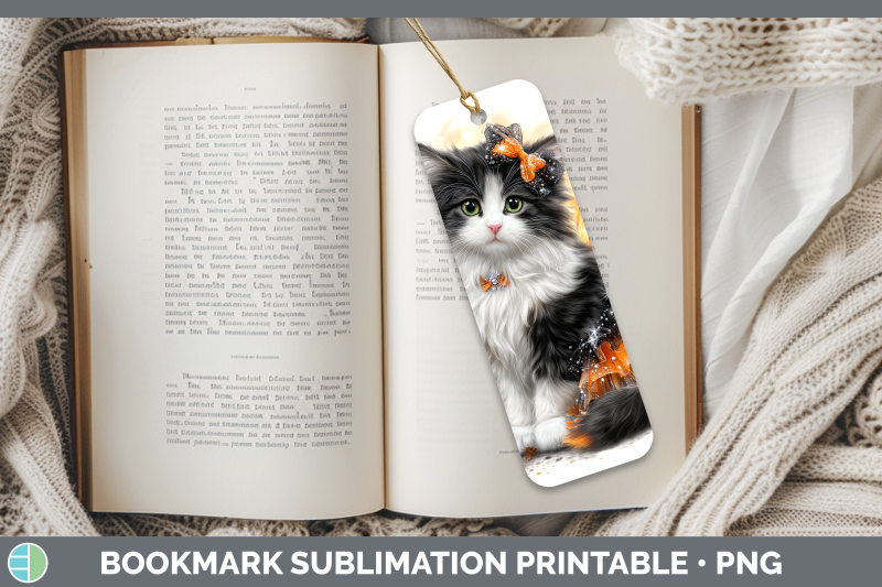 norwegian-forest-cat-bookmark-cats-halloween-sublimation-pri