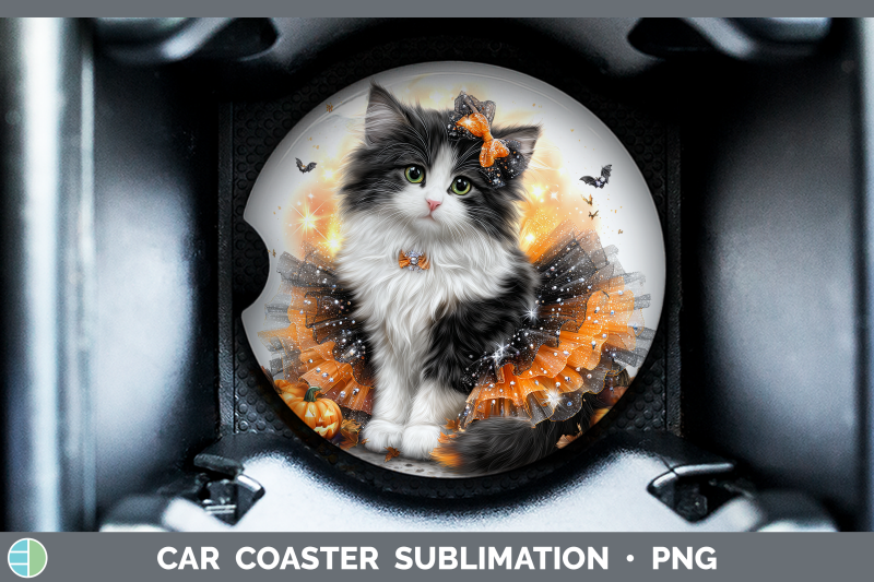 norwegian-forest-cat-car-coaster-cats-halloween-sublimation