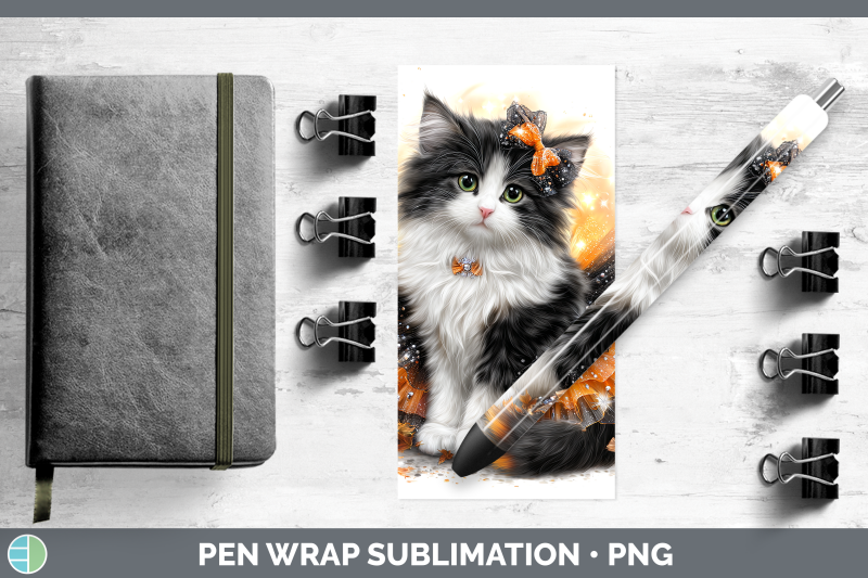 norwegian-forest-cat-pen-wrap-cats-halloween-sublimation-pen