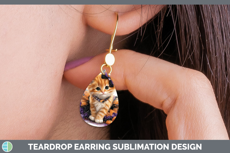 orange-cat-teardrop-earrings-cats-halloween-sublimation-earr