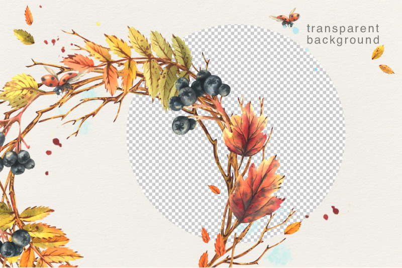 autumn-wreaths-watercolor-clipart-set