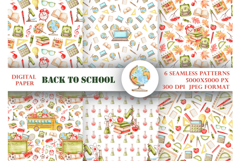 back-to-school-watercolor-seamless-patterns-digital-paper-school