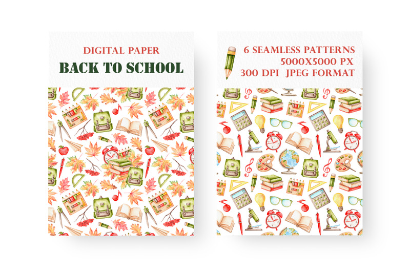 back-to-school-watercolor-seamless-patterns-digital-paper-school