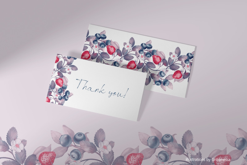 hand-drawn-berry-amp-leaf-seamless-border-digital-png