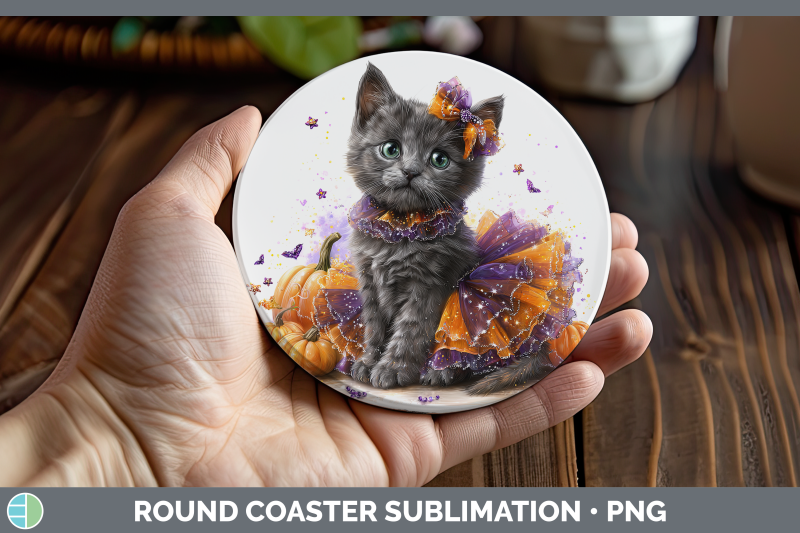 russian-blue-cat-round-coaster-cats-halloween-sublimation-co