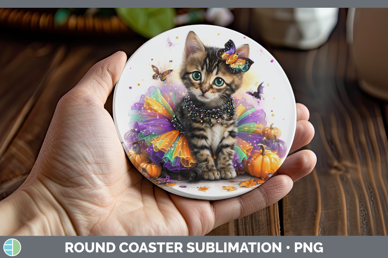 savannah-cat-round-coaster-cats-halloween-sublimation-coaste