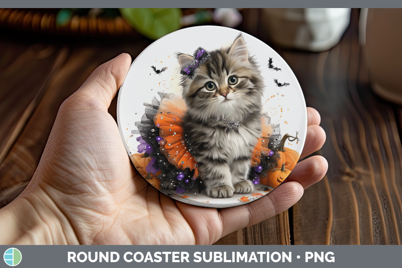 siberian-cat-round-coaster-cats-halloween-sublimation-coaste