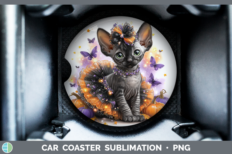 sphynx-cat-car-coaster-cats-halloween-sublimation-drink-mat