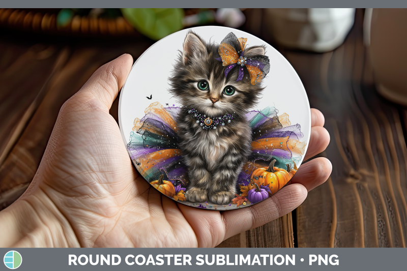 tabby-cat-round-coaster-cats-halloween-sublimation-coaster-d