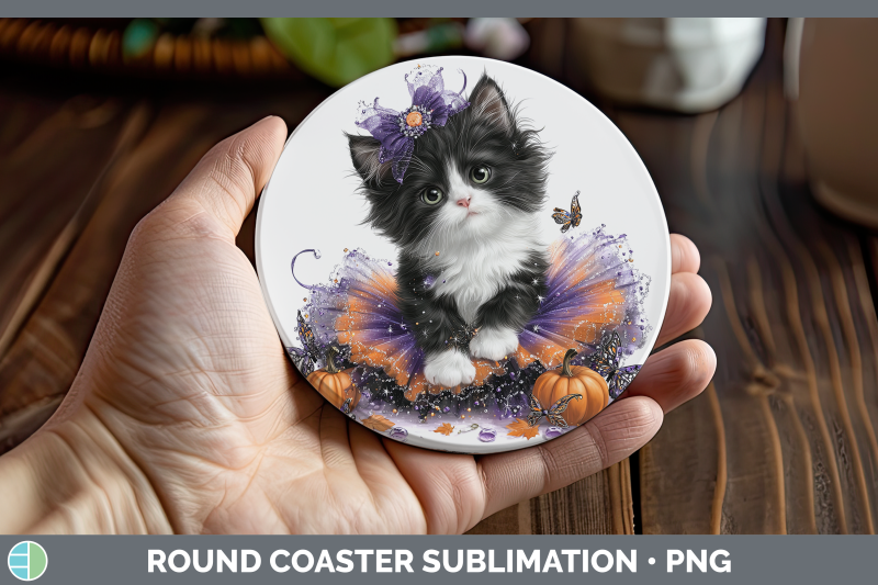 tuxedo-cat-round-coaster-cats-halloween-sublimation-coaster