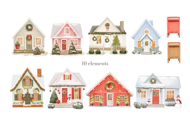 watercolor-winter-christmas-home-clipart