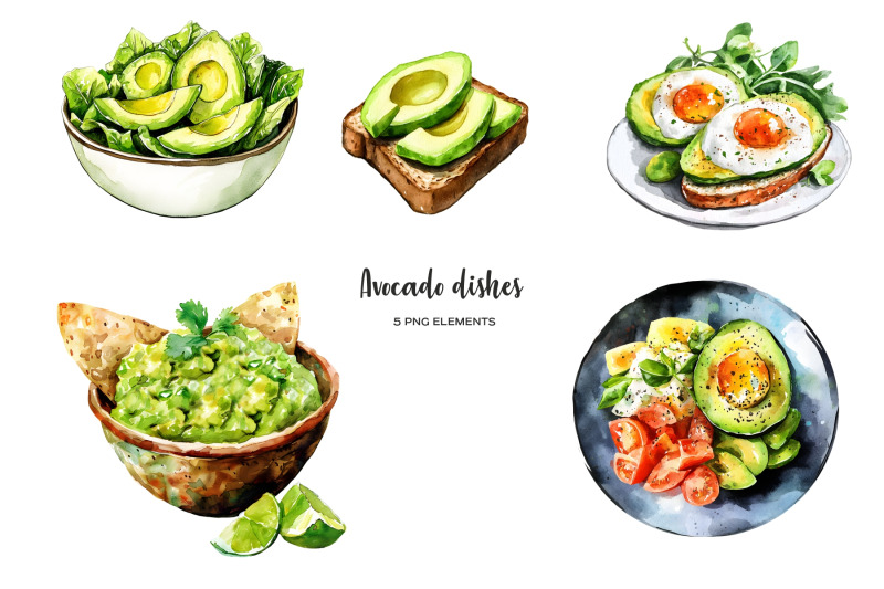 watercolor-avocado-clipart-fresh-whole-and-sliced-avocado-fruit-tree