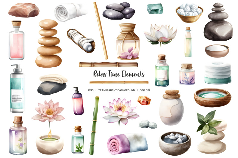 watercolor-spa-clipart-relax-clip-art-spa-time-massage-png