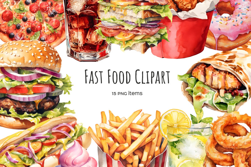 watercolor-fast-food-clipart-street-food-15-png-pizza-hamburger