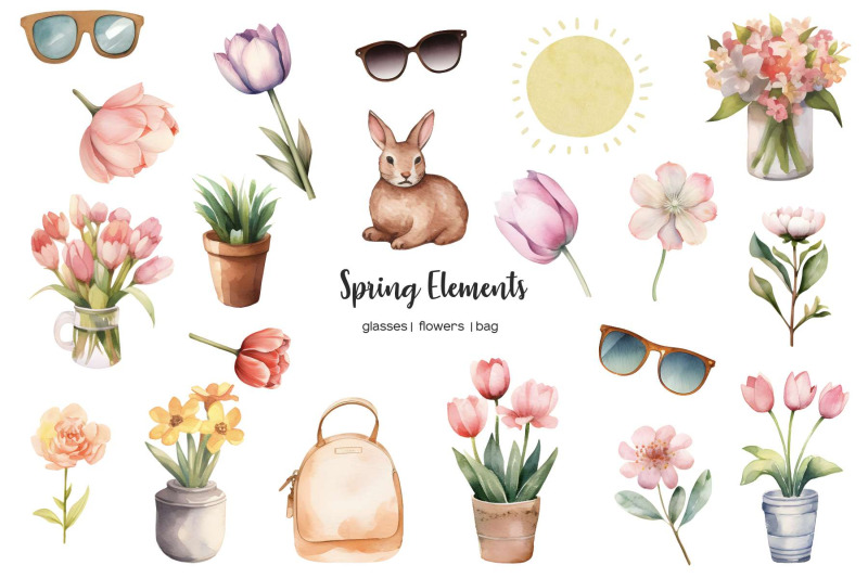 watercolor-spring-clipart-spring-mood-clip-art-seasonal-bundle-sprin