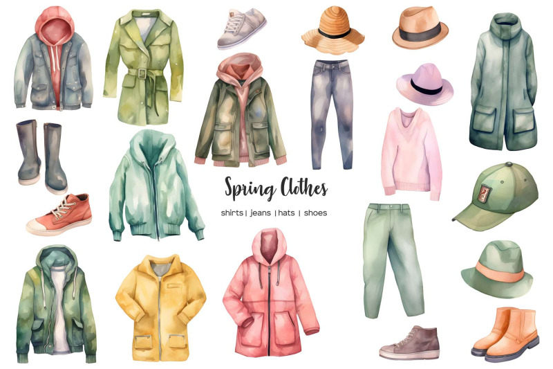 watercolor-spring-clipart-spring-mood-clip-art-seasonal-bundle-sprin