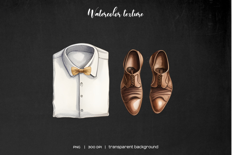 watercolor-gentleman-clipart-gentleman-wardrobe-hat-glasses-tie