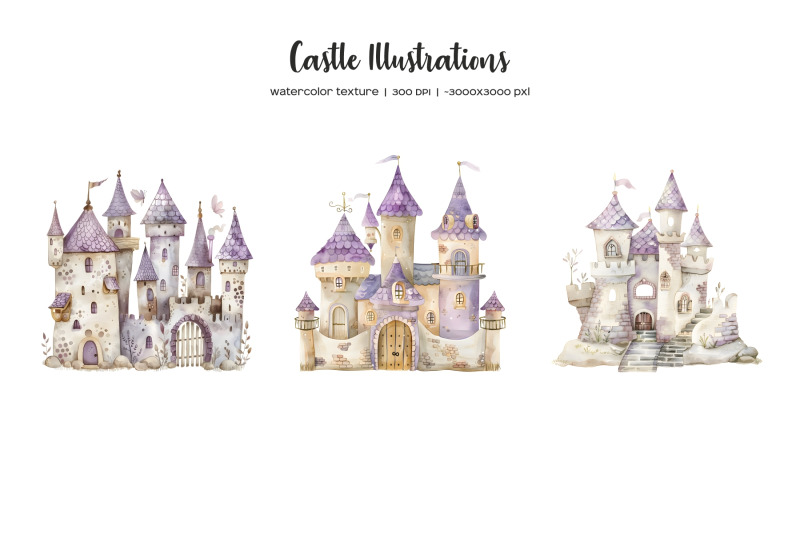 watercolor-purple-castles-clipart-fairytale-princess-castles-png