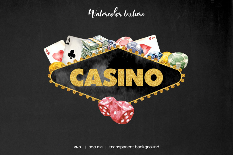 watercolor-casino-clipart-gambling-casino-equipment-and-elements-png