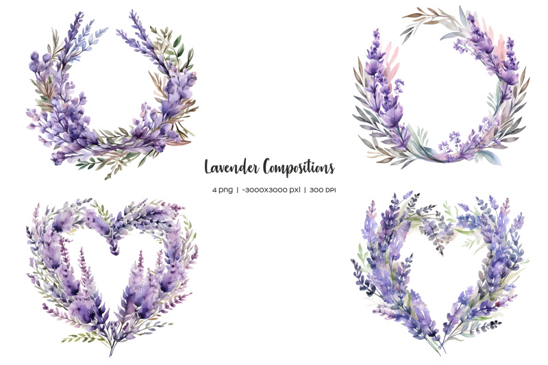watercolor-lavender-clipart-garden-purple-flowers-clip-art
