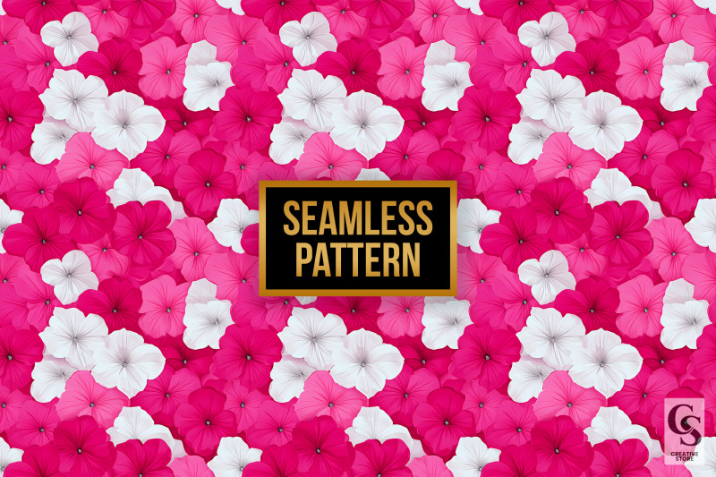 pink-and-white-petunia-floral-patterns