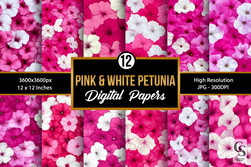 pink-and-white-petunia-floral-patterns