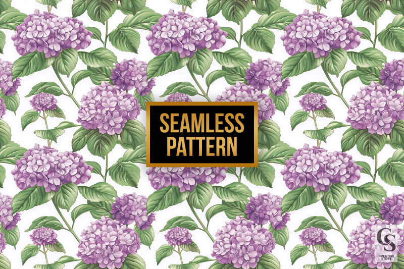 purple-hydrangea-floral-seamless-pattern